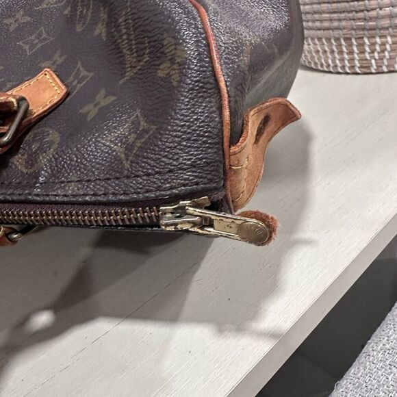 Louis Vuitton Dark Brown Monogram Satchel - Picture 7 of 14